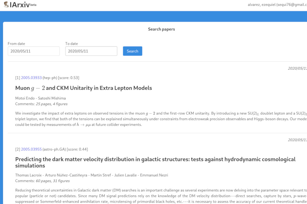 IArxiv: Making Sense of the Daily Flood of Scientific Papers